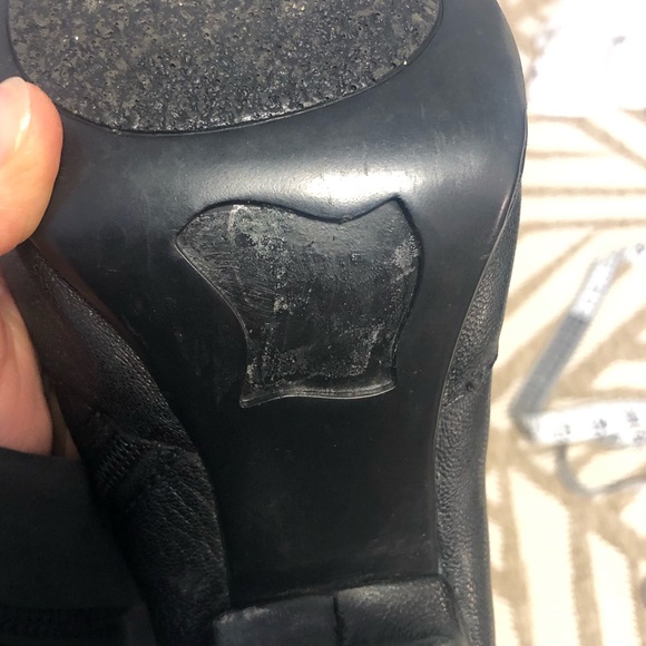 BORN Tall Pull-on Black Leather Boots - Picture 14 of 16